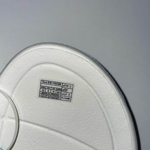 New Teva Hurricane Drift sandals in white women size 10 - Picture 4 of 6